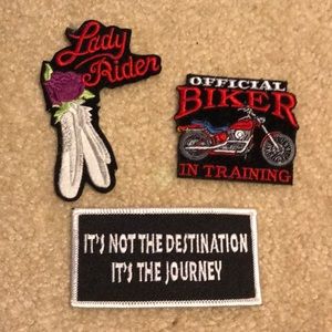‼️LIKE NEW‼️ Biker Jacket Patches